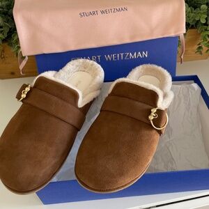 Stuart Weitzman Cozy Luxering Suede & Shearling
